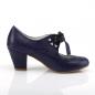 Preview: Sale WIGGLE-32 Pin Up Couture Mary Jane Damen Pumps Herz Cutouts navy blau 42