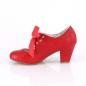 Preview: Sale WIGGLE-32 Pin Up Couture Mary Jane Damen Pumps Herz Cutouts rot Lederoptik 41