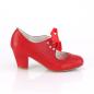 Preview: Sale WIGGLE-32 Pin Up Couture Mary Jane Damen Pumps Herz Cutouts rot Lederoptik 41