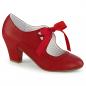 Preview: Sale WIGGLE-32 Pin Up Couture Mary Jane Damen Pumps Herz Cutouts rot Lederoptik 41