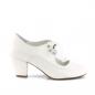 Preview: Sale WIGGLE-32 Pin Up Couture veganer Mary Jane Damen Pumps Herz Cutouts weiss Lederoptik 41