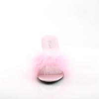 Sale AMOUR-03 Fabulicious ladies slipper babypink matte marabour fur 43