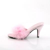 Sale AMOUR-03 Fabulicious ladies slipper babypink matte marabour fur 43