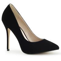 Auktion AMUSE-20 Pleaser high heels classic hidden platform pump black velvet 44