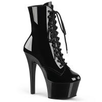 ASPIRE-1020 Pleaser High Heels Platform Ankle Boot black patent