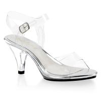 Sale BELLE-308 elegante Fabulicious Damen Sandaletten transparent mit Lederinnensohle 37