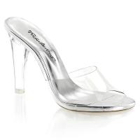 Sale CLEARLY-401 Fabulicious high heels platform slide clear lucite 39