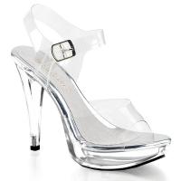 Sale COCKTAIL-508 Fabulicious High-Heels Plateausandaletten transparent 44