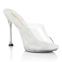 CUPID-401 Fabulicious elegante vegane Damen High Heels transparente Pantoletten