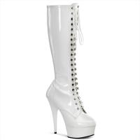 Sale DELIGHT-2023 Pleaser High Heels platform boot white patent 35