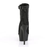 Sale DELIGHT-600-27LC Pleaser High Heels platform open toe strappy ankle bootie black 42