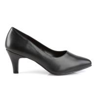 Sale DIVINE-420 Pleaser Pink Label classic pump black vegan leather 41