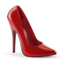 Sale DOMINA-420 Devious high heels pump red patent 40