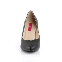 Sale DREAM-420 Pleaser Pink Label high heels classic pump black vegan leather 42