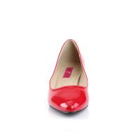 Sale FAB-420 elegante Pleaser Pink Label Damen Pumps 5cm Absatz rot Lack Übergröße 42