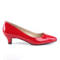 Sale FAB-420 elegante Pleaser Pink Label Damen Pumps 5cm Absatz rot Lack Übergröße 42