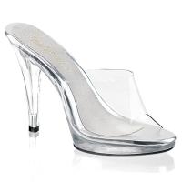FLAIR-401 Fabulicious high heels platform slide transparent