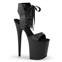 FLAMINGO-800-14 Pleaser High-Heels Plateau Bootie Sandaletten schwarz