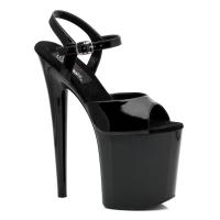 Sale FLAMINGO-809 Pleaser high heels platform sandal black patent 41