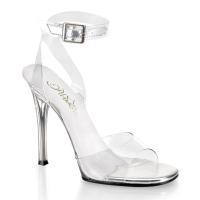 Sale GALA-06 Fabulicious high heels wrap around sandal transparent 38