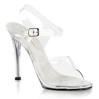 GALA-08 Fabulicious high heels ankle strap sandal transparent