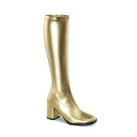 GOGO-300 Funtasma stretch boots gold pu
