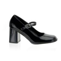 Sale GOGO-50 Funtasma Mary Jane Schulmädchen Retro Pumps schwarz Lack 40