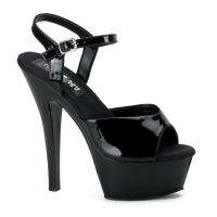 Sale JULIET-209 Funtasma platform ankle strap sandal black patent 42