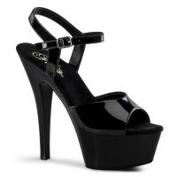 Sale KISS-209 Pleaser high heels platform sandal black patent 44