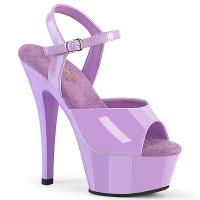 KISS-209 Pleaser high heels platform ankle strap sandal lavender patent