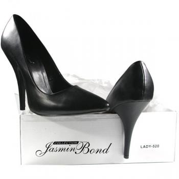 LADY-520 elegantJasmin Bond Stiletto High-Heels black matte