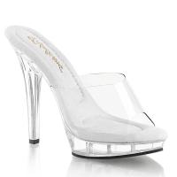 Sale LIP-101 Fabulicious high heels platform slide transparent 41