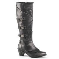 Sale MAIDEN-8820 Funtasma boot buckle straps pewter brush off matte 38