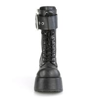 Sale PETROL-150 DemoniaCult Damen Keilplateau Stiefel schwarz Lederlook Zipper 40