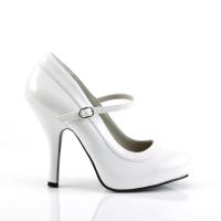 Sale PRETTY-50 Funtasma platform mary jane pumps strap white patent 36