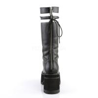 Sale RANGER-320 DemoniaCult platform knee boot black white contrasting stripes 45