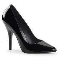 Sale SEDUCE-420 sexy Pleaser high heels stiletto pumps black patent 40