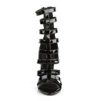 Sale SEXY-52 Pleaser high heels strappy cage sandal black patent 40