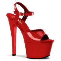 Sale SKY-309 Pleaser high heels platform ankle strap sandal red patent 38