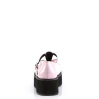 SPRITE-03 Demonia platform pump shoes t-strap bow baby pink patent 38