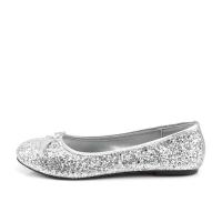 Sale STAR-16G Funtasma günstiger Damen Disco Ballerina Lack Schleife silber Glitter 38