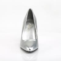 Sale VANITY-420 Pleaser Damen High-Heels Stilettoabsatz Pumps silber Lederoptik 40