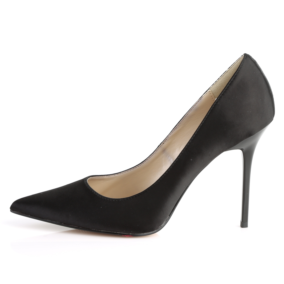 satin pumps schwarz