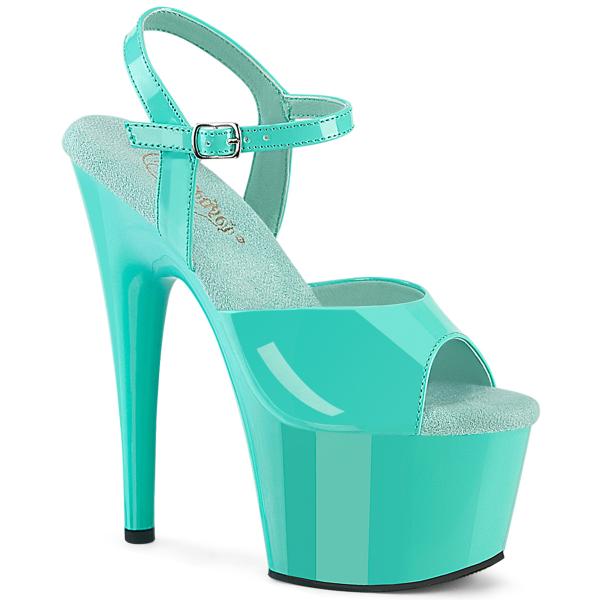 ADORE-709 Pleaser sexy lady high heels platform sandal aqua patent