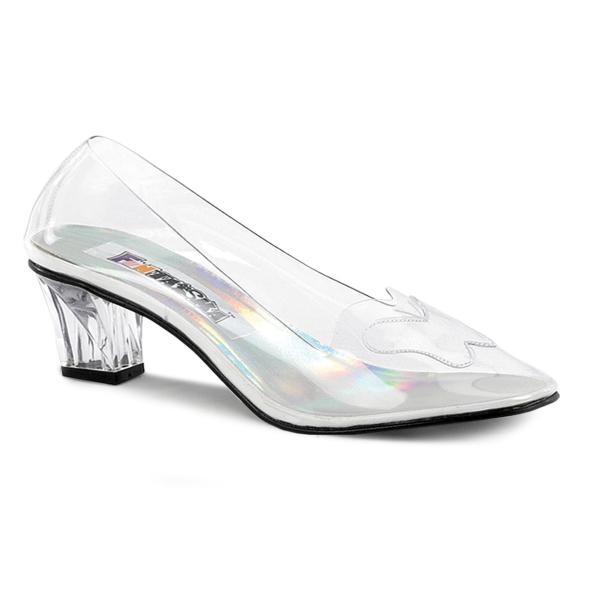 Sale CRYSTAL-103 Funtasma Damen Peep Toe Pumps transparent Schmetterling Detail 39