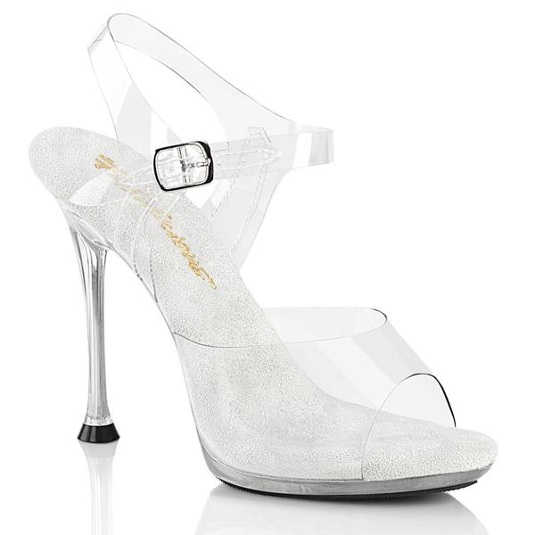 CUPID-408 Fabulicious sexy elegante Damen High Heels transparente Sandaletten