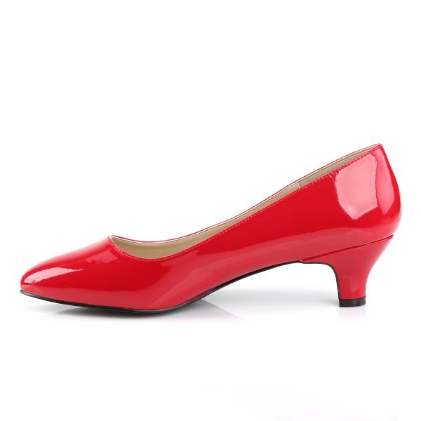 Sale FAB-420 elegante Pleaser Pink Label Damen Pumps 5cm Absatz rot Lack Übergröße 42