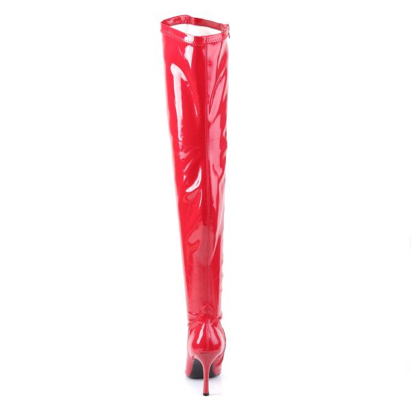 Sale LUST-3000 Funtasma high heels thigh boots red stretch patent 41