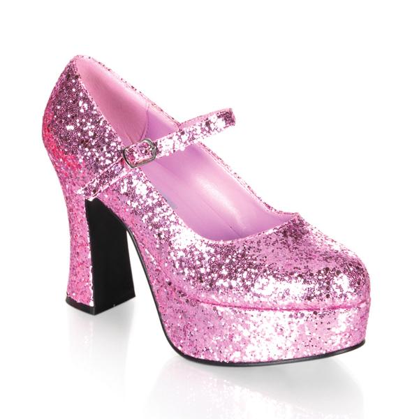 MARYJANE-50G Funtasma high heels platform pump baby pink glitter