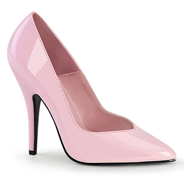 Sale SEDUCE-420V Pleaser High-Heels Pumps V-Schnitt im Zehenbereich babypink Lack 44